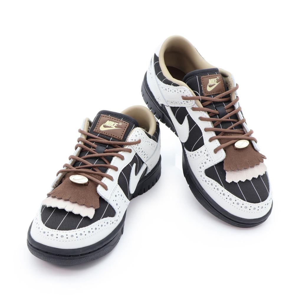 FV3642-010 Nike Dunk Low Саммит Уайт Какао Вау Броги Пинстрайп Черный (Женский)