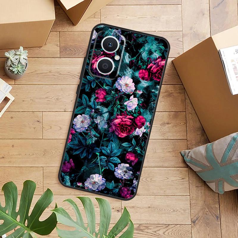 Flower Red Rose Case For OPPO Reno 13F 14F 12F 10 11 12 13 14 Pro 8T 7 8 Lite OPPO Find X9 X6 X5 X8 Pro Cover