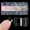 600pcs No-Trace Nail Forms Ultra-Thin Half Cover False Tips  for Profional Use In Nail Salons