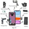 Ремонтные шлейфы для мобильных телефонов iPhone 7 8 Plus X XR XS Max 11 12 13 15 Pro Max Включает порт зарядки, аудио-разъем