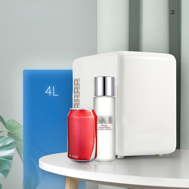 4L 242 * 174 * 247mm Portable Car Mounted Outdoor Freezer Cosmetic Storage Refrigerator Low Noise Fridge Electric Mini Refrigerator