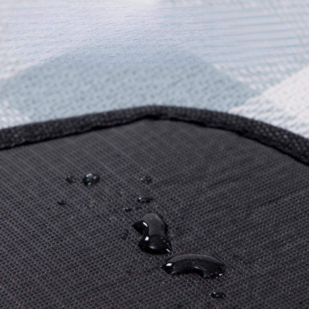 Waterproof garden picnic blanket 200x200 cm - blue