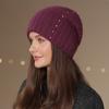 Новая женская зимняя шапка, модная декоративная шапка-бини, теплая зимняя шапка для женщин, повседневная уличная вязаная шапка