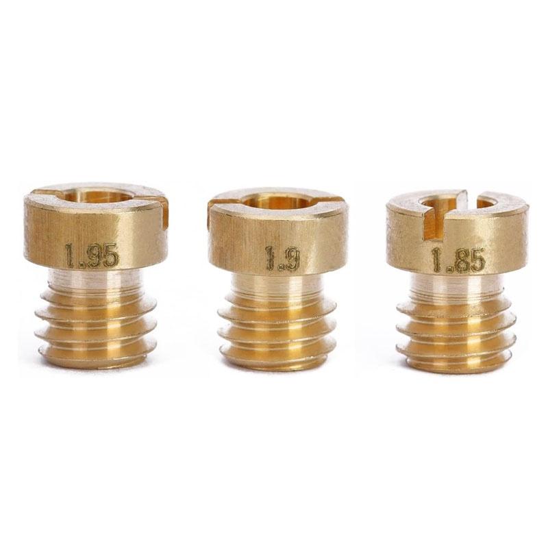 6Pcs Motorcycle Carburetor Jet Including Main Jets & Pilot Jets for Harley Softail 1988-2017 Fit Dyna Touring 1988-2016