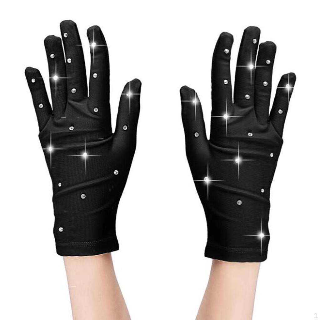 Перчатки для соревнований по фигурному катанию, теплые, удобные, с украшением из стразов, зимние, для катания на коньках