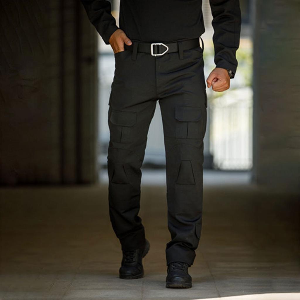 Мужские рабочие брюки с несколькими карманами для занятий спортом и активного отдыха, повседневные брюки с несколькими карманами