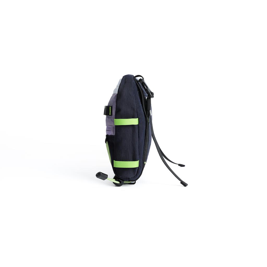 Reebok Fabric Crossbody Bags Unisex Night Shadow Purple/Stone Gray Green RB250629M