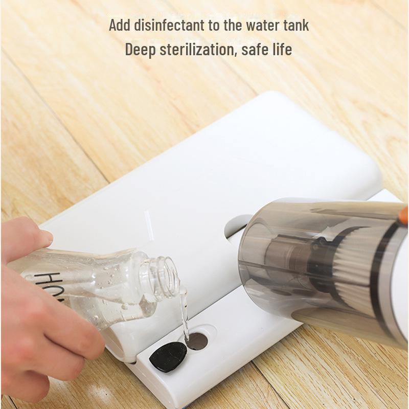 Ручной пылесос и швабра: Мощное всасывание, скребок для пола, универсальное чистящее средство