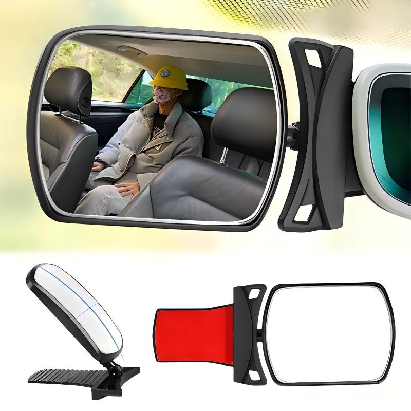 Adjustable Convex Car Baby Safety Mirror, Paste Type Kids Rear View Monitor, Blind Spot Reversing Assist Auto Accessory