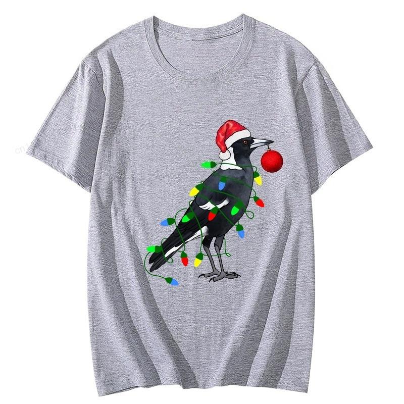 Extra Festive Magpie Printed Trend Women Fashion Clothing Graphic Tshirts Clothes Christmas FeUnisex Shirts Lady Casual Clothing