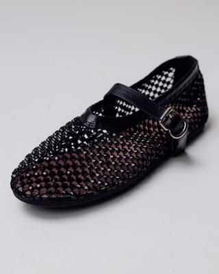 Балетки женские прозрачные Lifexpert 23500 36 черные сетка