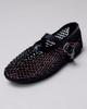 Ballet Flats with Transparent Mesh Aiformaria 4380248 36 Black Textile