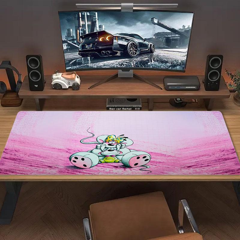 Diddl Large Size Mouse Pad Large Gaming Table Cushion Non-slip Laptop Tablet Big Mousepad XXL Mat Mini PC Playmat With Lock edge
