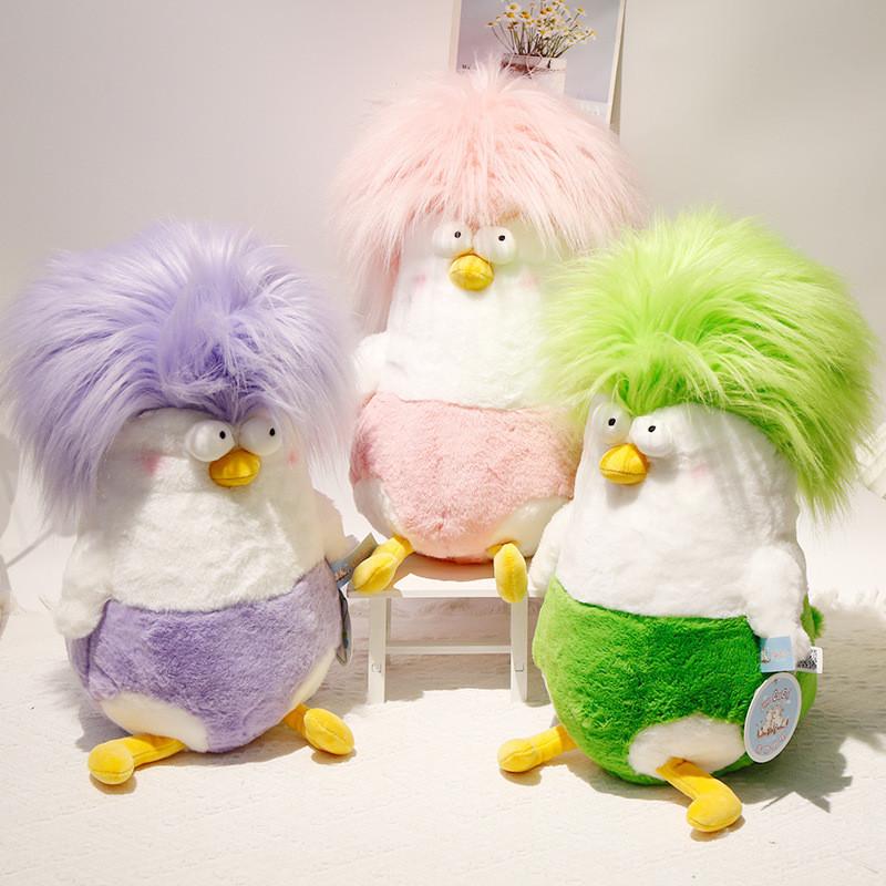 Exploding Head Chicken Plush Toy With Short Pile Cotton For Kids And Teens Gift