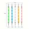 Acrylic Double Head Nail Nail Pencil Double Head Screw 5 Trinkets Dot Drill Nail Polish Glue Dot Paint Bead Sketch Dot Pen