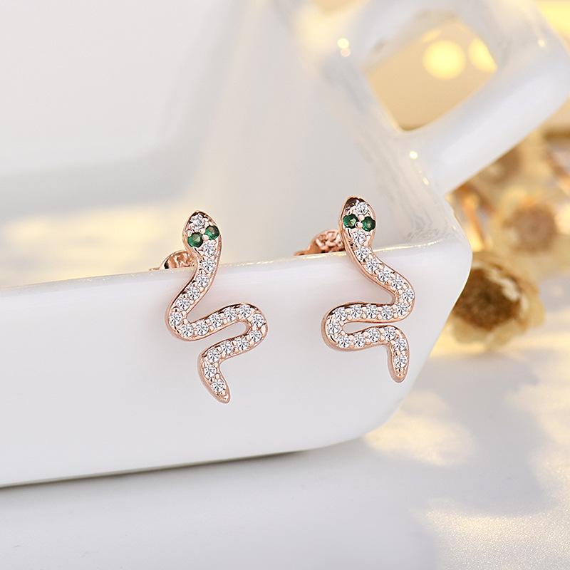 New 925 Sterling Silver High Quality Zircon Stud Earrings for Women Exquisite Student Girlfriend Jewelry Accessories Wedding