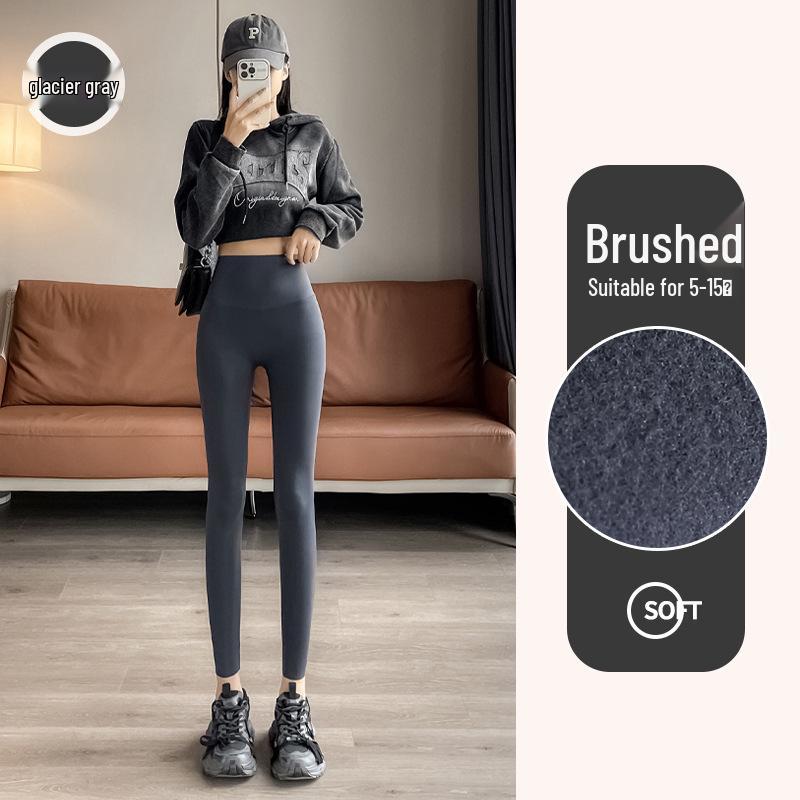 Женские брюки-шарк с флисовой подкладкой: 2024 Утепленные леггинсы для йоги толстого черного золота для осени/зимы