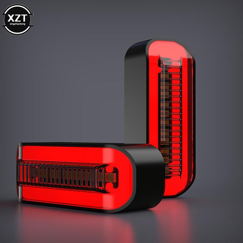 Universal LED Motorcycle Flasher 12V IP68 Waterproof Flowing Water DRL Stop Tail Lamp Indicator Turn Signals Lights Accessories