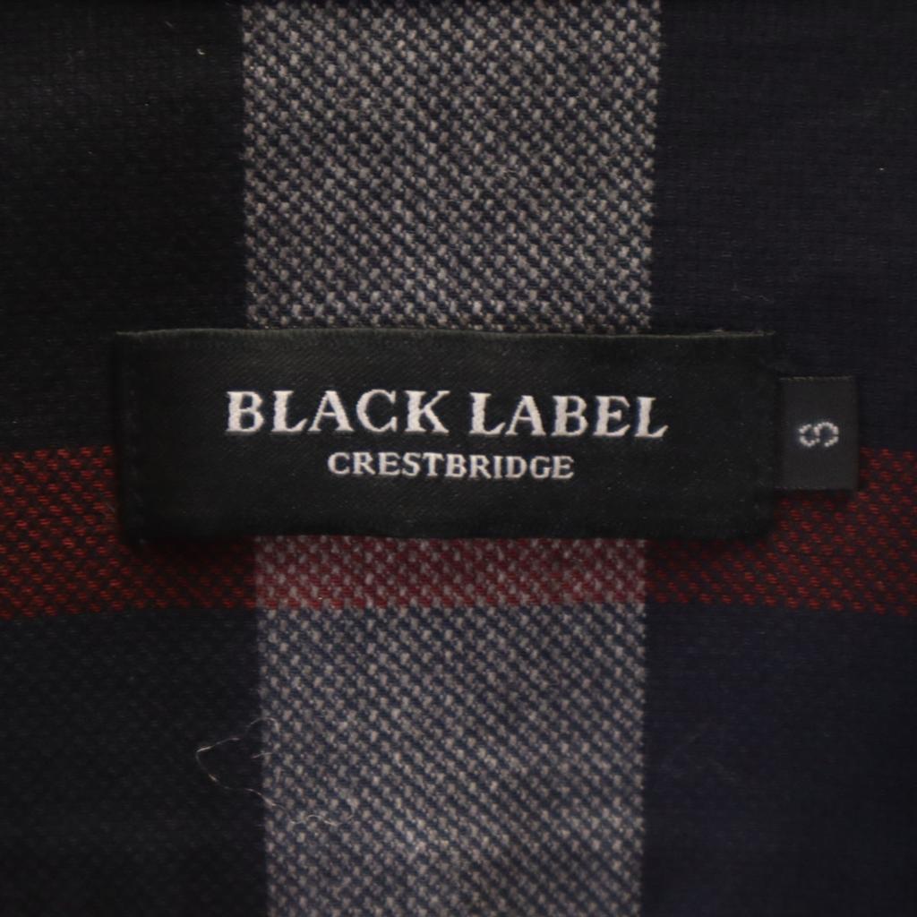 BLACK LABEL CRESTBRIDGE Long sleeve Checkered x Denim Patchwork shirt S Men's Used