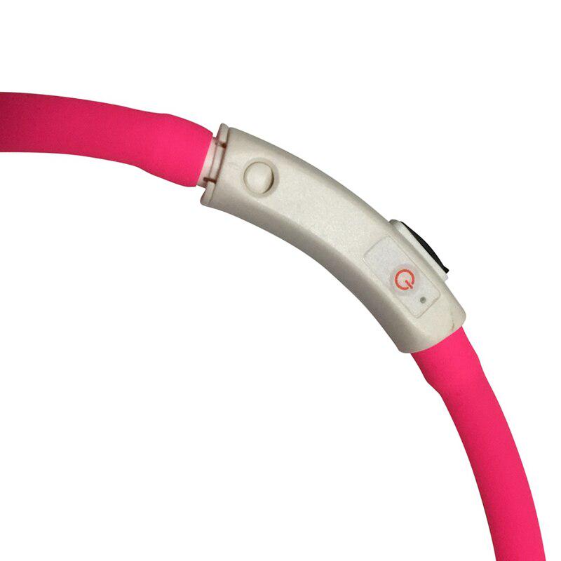 Перезаряжаемые USB мигающие ночные ошейники для собак, светящийся ошейник для домашних животных, светодиодный светильник, USB ошейник для собак, светящийся ошейник с плюшевой вспышкой для домашних животных