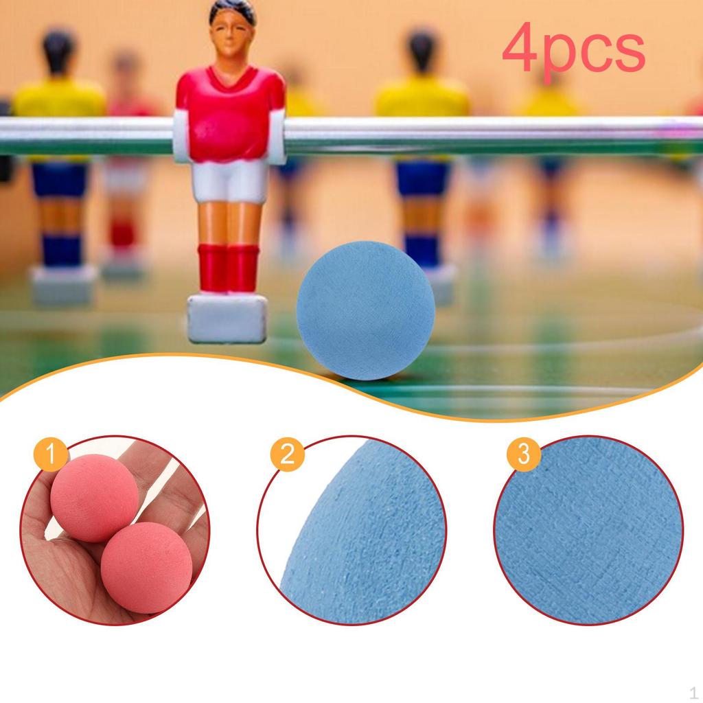 4 Pieces Foosball Balls Replacements 36 Mm for Adults Tabletop Game Accessory Table
