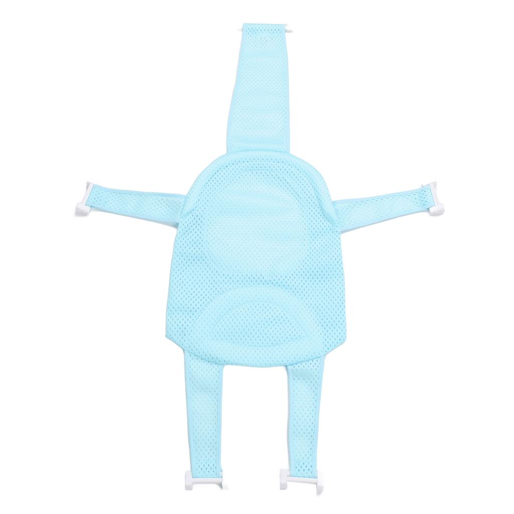 Детское сиденье для ванны, нескользящее, универсальное, съемное, сетчатое, для ванны, сетка для душа, светло-голубая