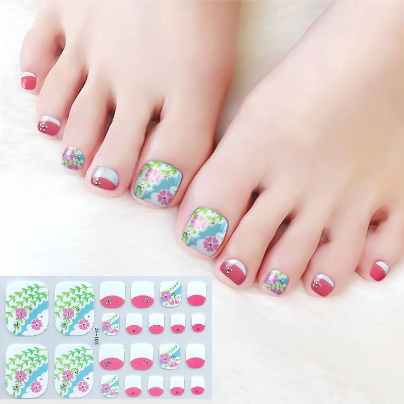 Наклейки на ногти с 3D-ромбовидным узором: Водостойкий, долговечный, отбеливающий для ног