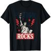 Забавная футболка в стиле ретро с надписью Freedom Rocks и изображением Статуи Свободы на 4 июля