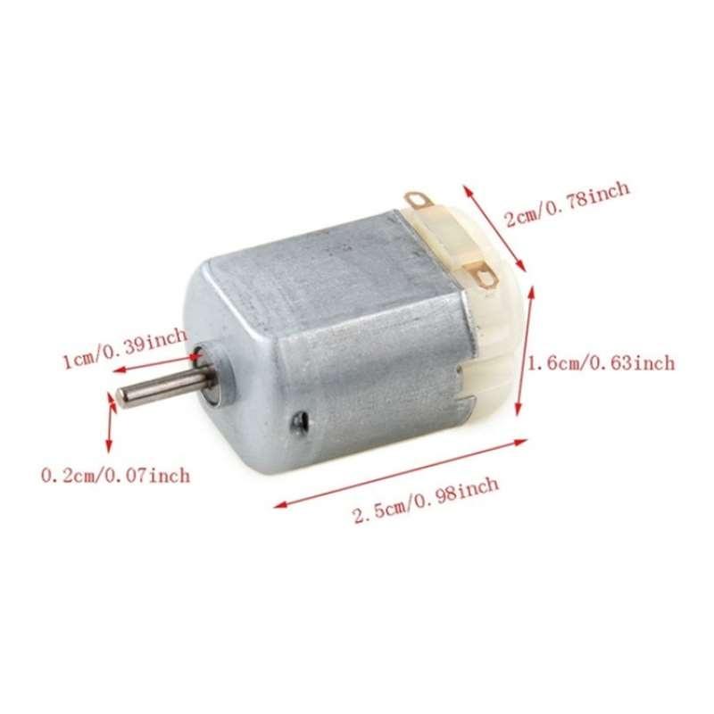 4 шт./компл. 130 двойной выходной вал двигатель постоянного тока игрушечный автомобиль 130 электродвигатель DIY изготовление моделей