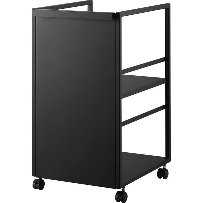 Yamazaki Concealed Wagon Slim Black W33.8xD42.1xH59.8cm (with Casters) Tower 2-Tier Kitchen Wagon Storage Wagon 8469