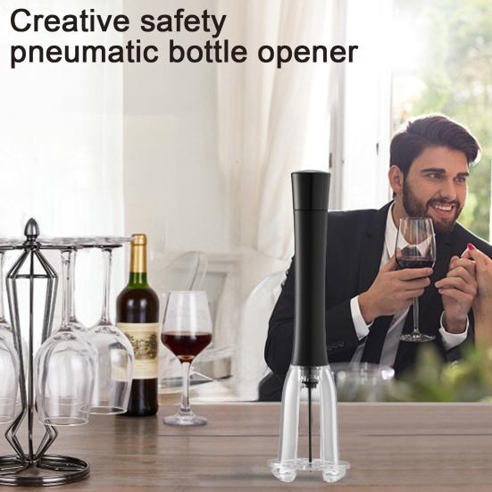 Пневматический насос для открывания бутылок с резаком для фольги, аэратор, вакуумная пробка, простой инструмент для извлечения пробки, эффективный штопор, подарок для любителей вина