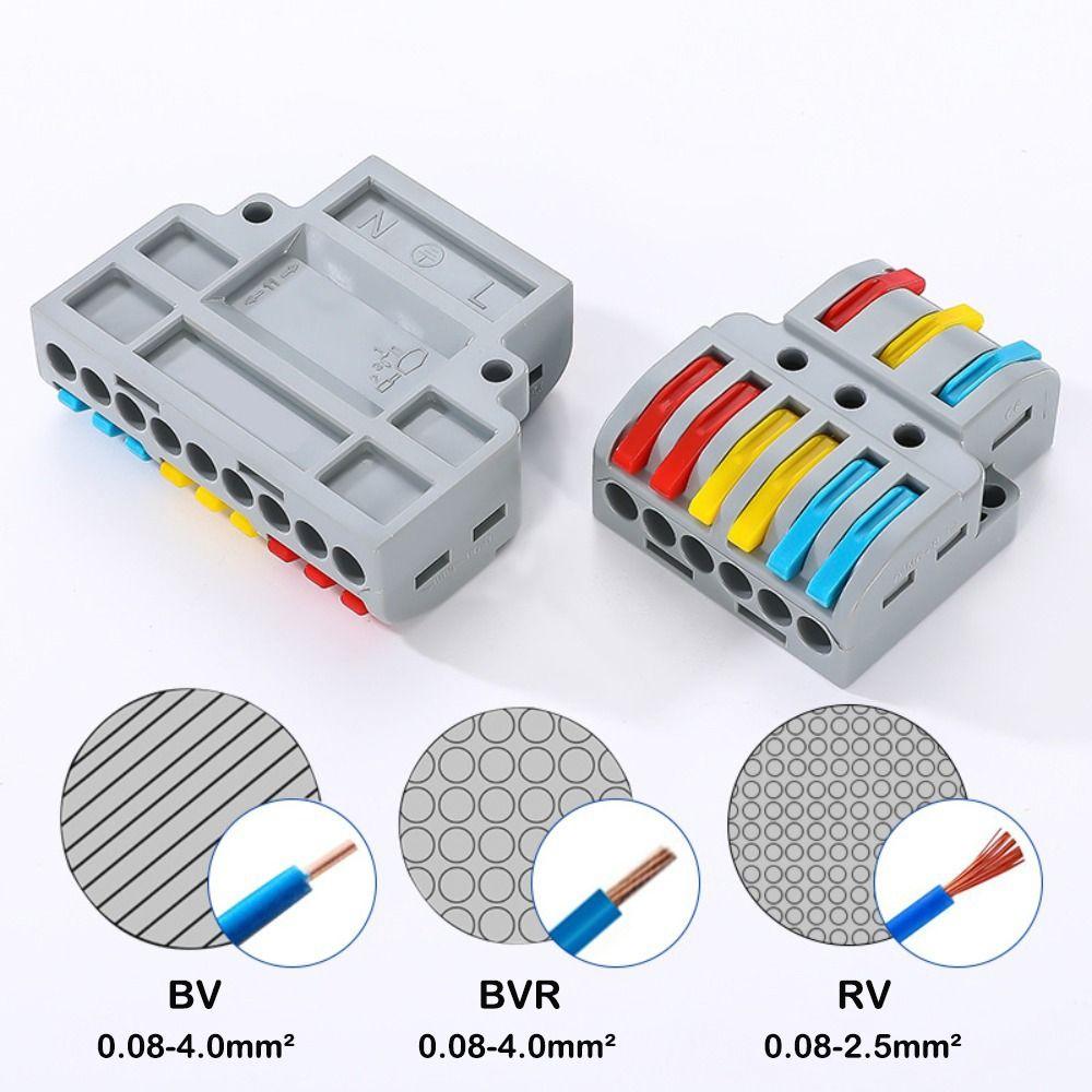 Mini Wire Connector Universal Compact Fast Connector Push-in Terminal Blocks Electrical