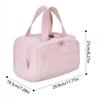 Zipper Closure Cosmetic Handbag Multipocket Design Portable Makeup Pouch  Shower Organizer