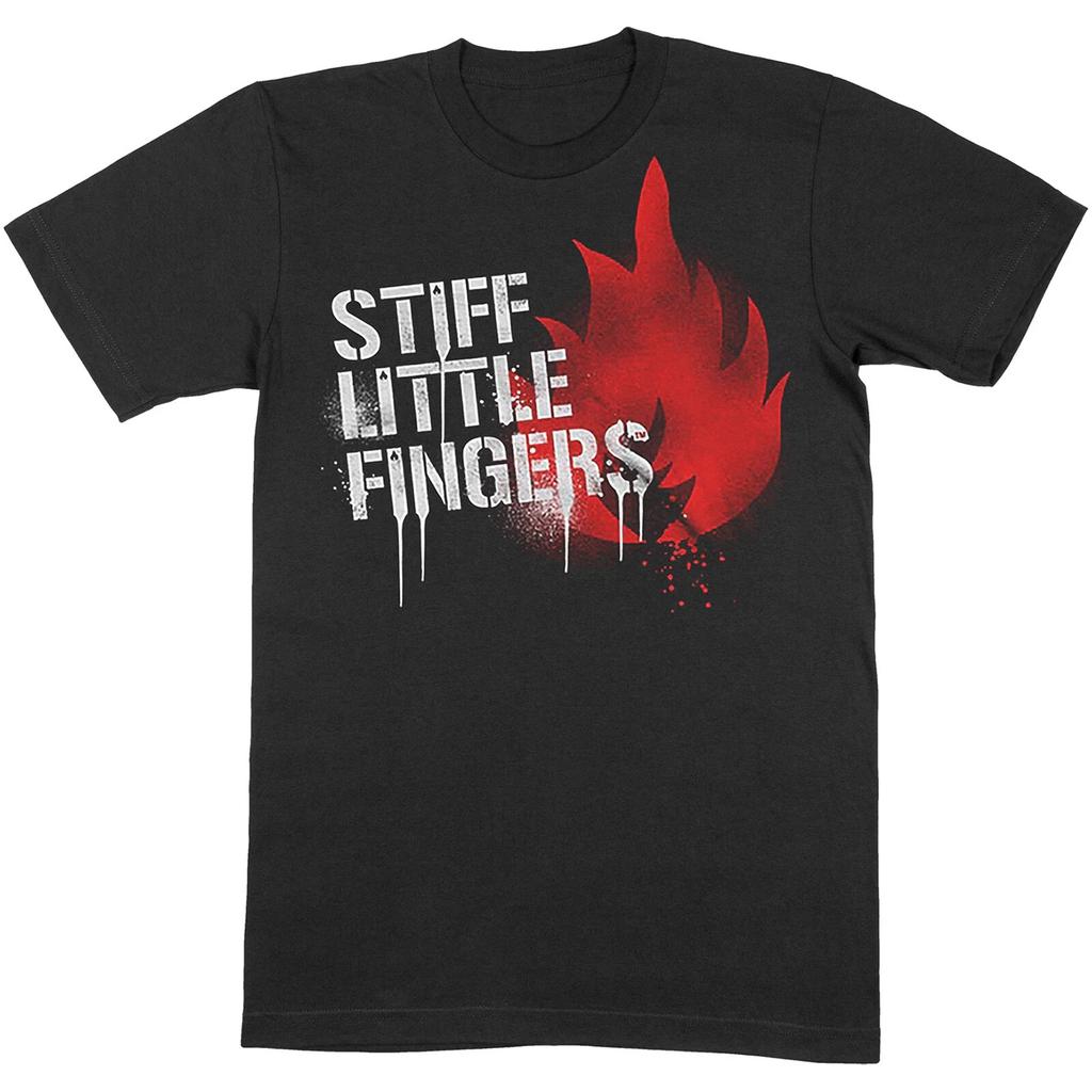 Stiff Little Fingers Band Mens T-shirt - Brand New - Graffiti Band Tees