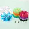 Weekly Pill Organizer with 7 Compartments Portable Travel Pill Case Once Daily Medication Dispenser Capsule Pill Management Storage Box