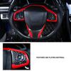 Для Honda Civic 2016-2019 Декор накладка на рамку рулевого колеса салона автомобиля ABS