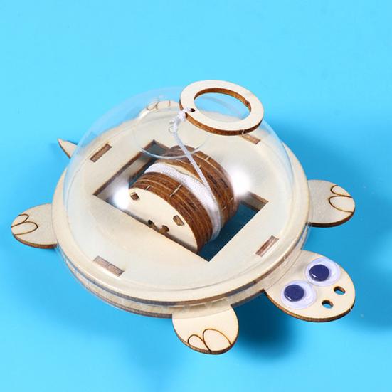 1 набор игрушек-черепах из дерева, набор для самостоятельной сборки, головоломка из дерева, тянущая черепаху, строительные поделки для детей, образовательная игрушка для физики и научного эксперимента STEM