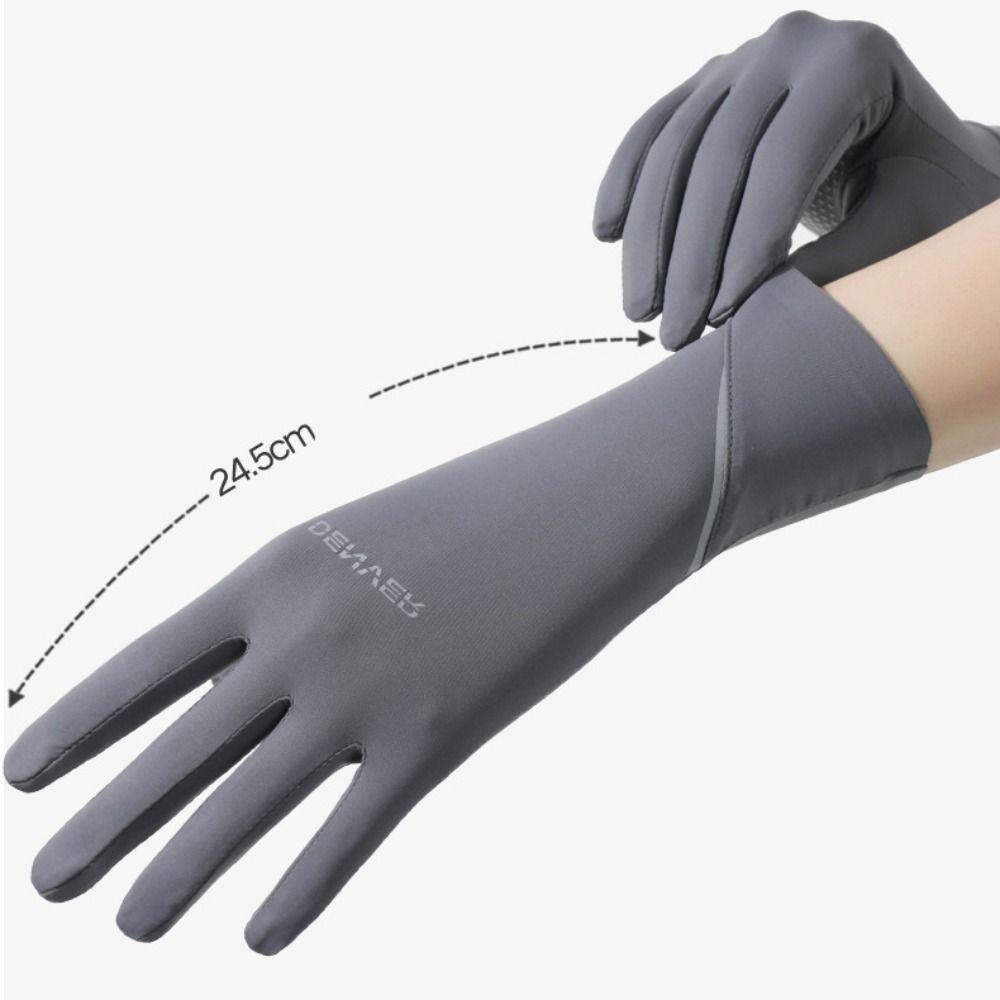 Thin Long Sunscreen Gloves Elastic Cycling Driving Gloves Summer Outdoor Cycling