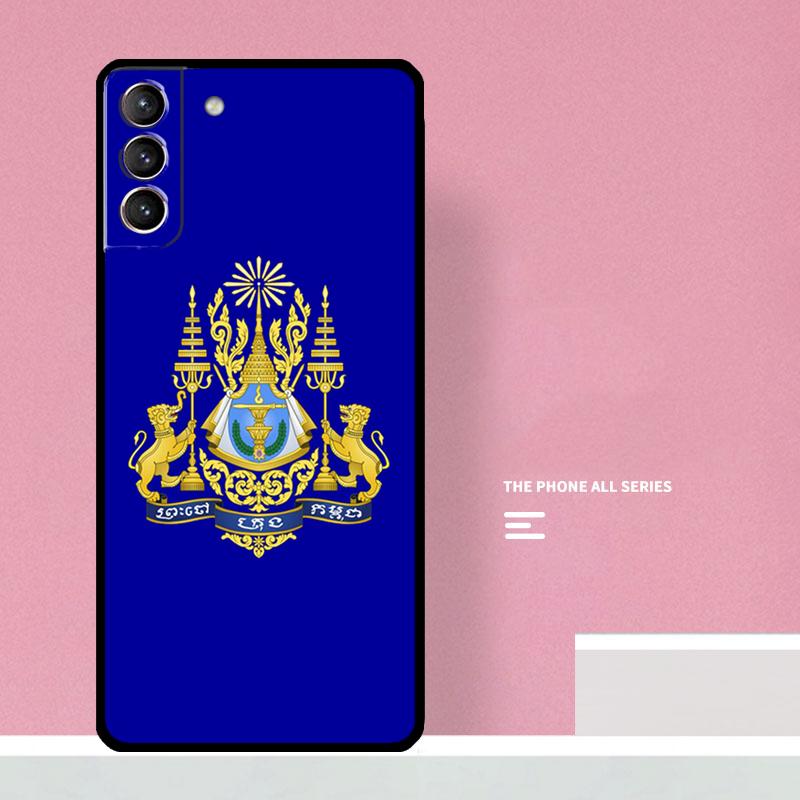 Cambodia Flag Phone Case For Samsung Galaxy S24 Ultra S20 S21 S22 S23 S25 Plus S9 S10 S24 FE Cover Coque