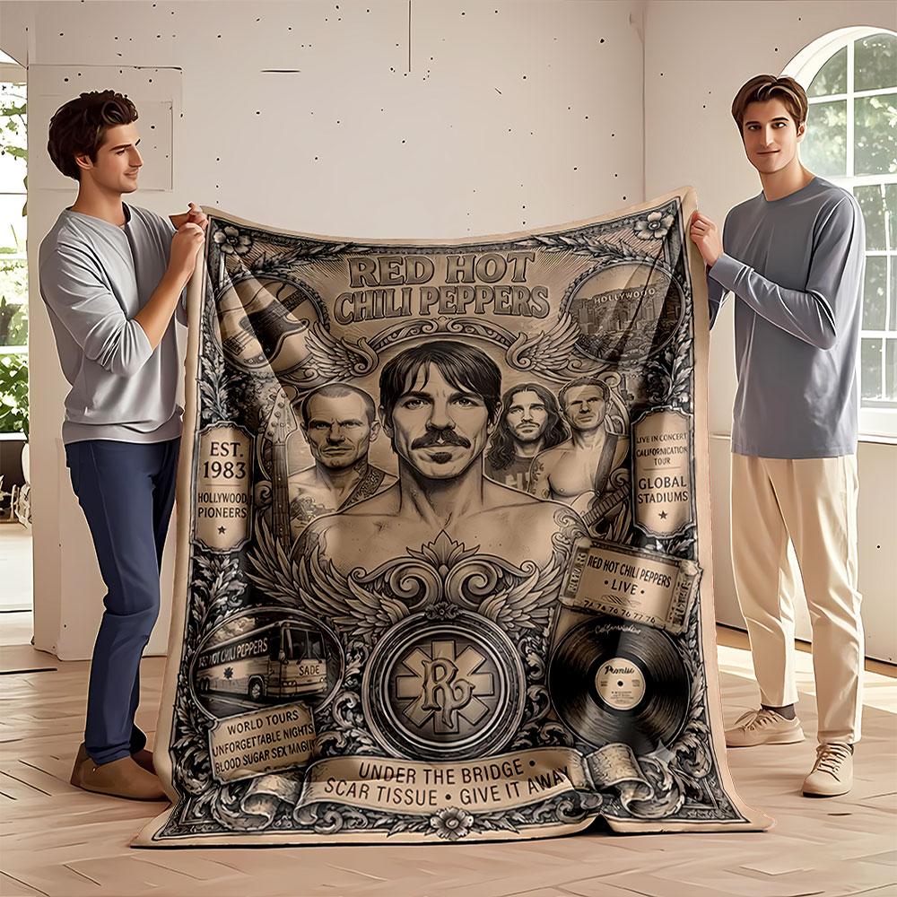 Red Hot Chili Peppers Blanket for all seasons blanket lunch break throw gift