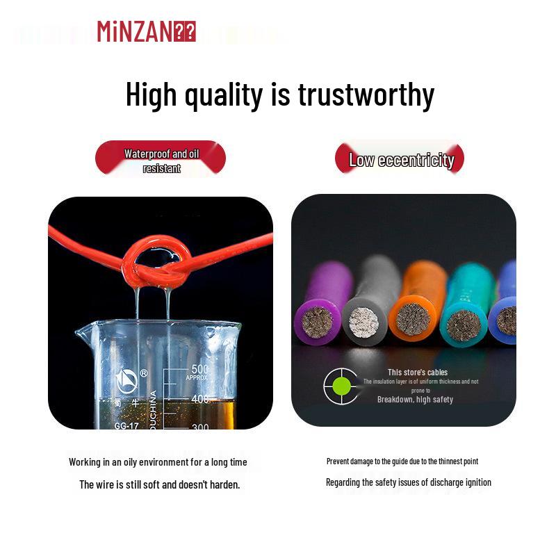 3135 High-Temperature Resistant Silicone Wire for New Energy Lithium Batteries - Soft and Flexible Electric Wire (14, 16, 18, 20 AWG)