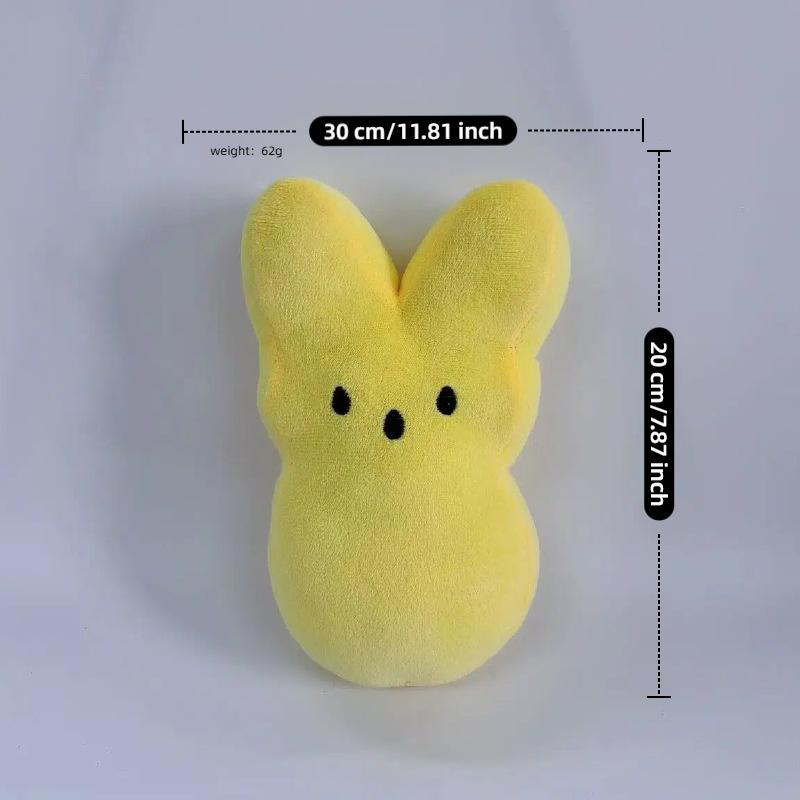 6 Цветов Peeps Плюшевый Кролик Кролик Peeps Пасха Идеальные Игрушки Наполнители для Подарочных Пакетов Карнавальные Призы Ассортимент Пасхальное Яйцо Декор для Вечеринки