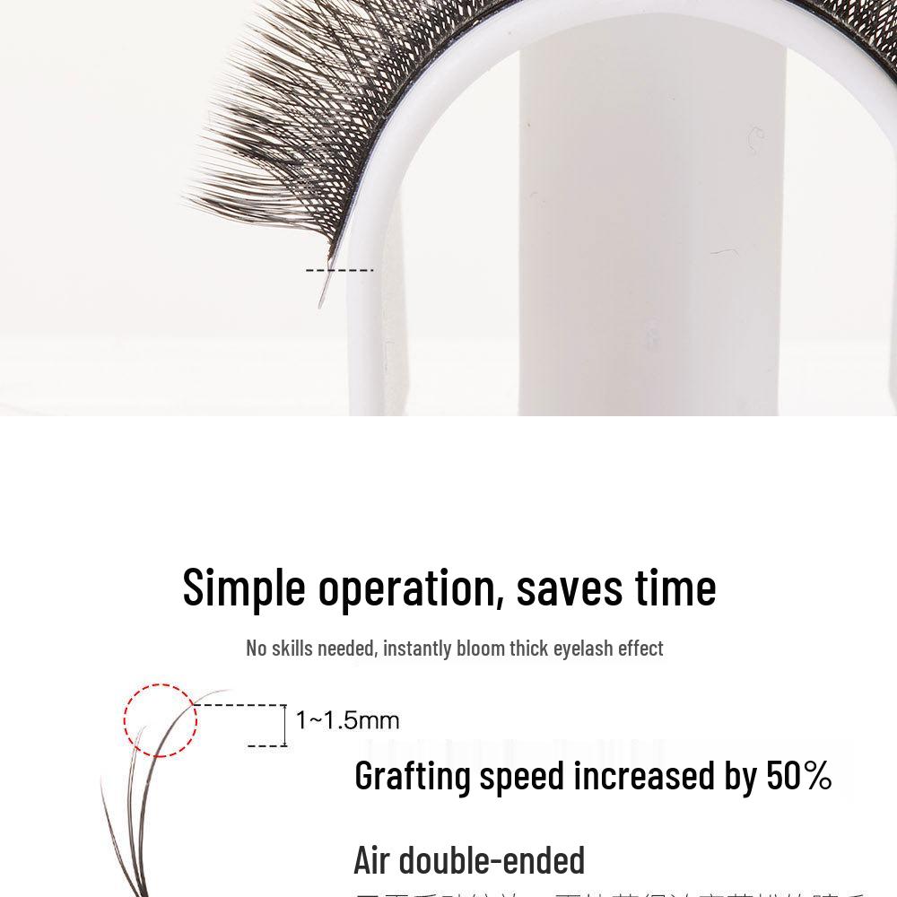 DeceMars Six-Leaf Clover Fox-Eye False Eyelashes - Root-Free Salon Extensions and Grafting.