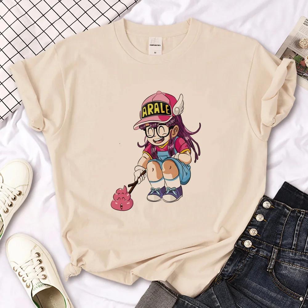 Футболки унисекс Arale, женские, с рисунком, японские, унисекс, ga, женская одежда Y2k, топ Y2k, футболки с рисунком Harajuku, женская одежда