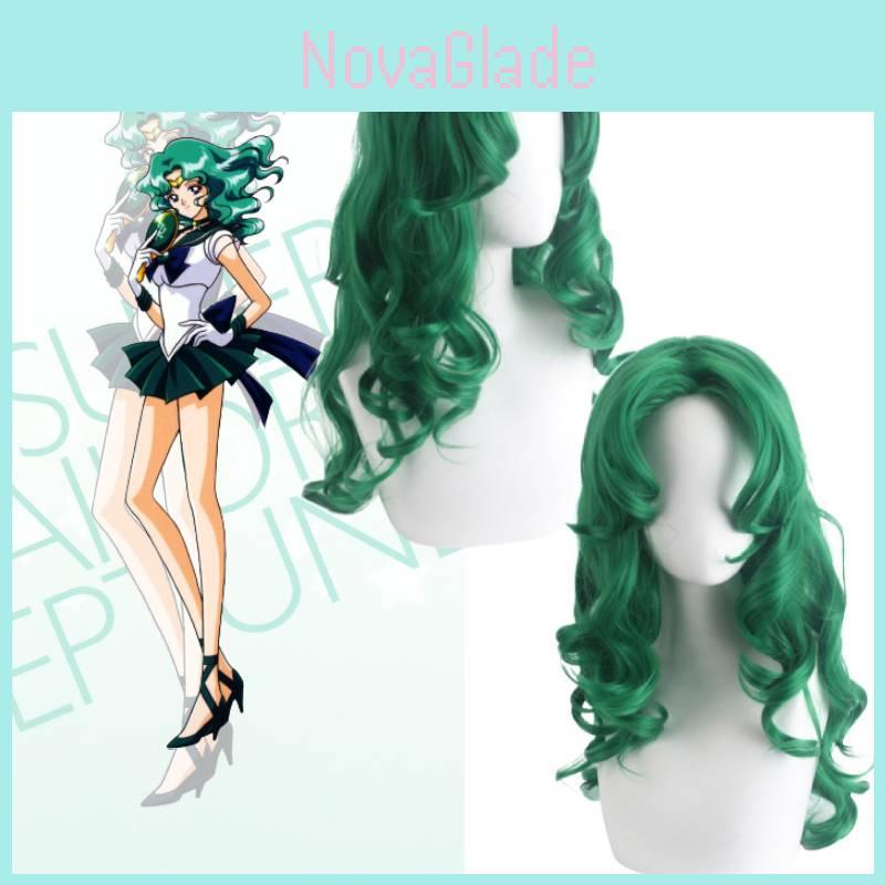 Kaiou Michiru Cosplay Wig For Anime Fans Medium Length, High Temperature Fiber, Cartoon Style