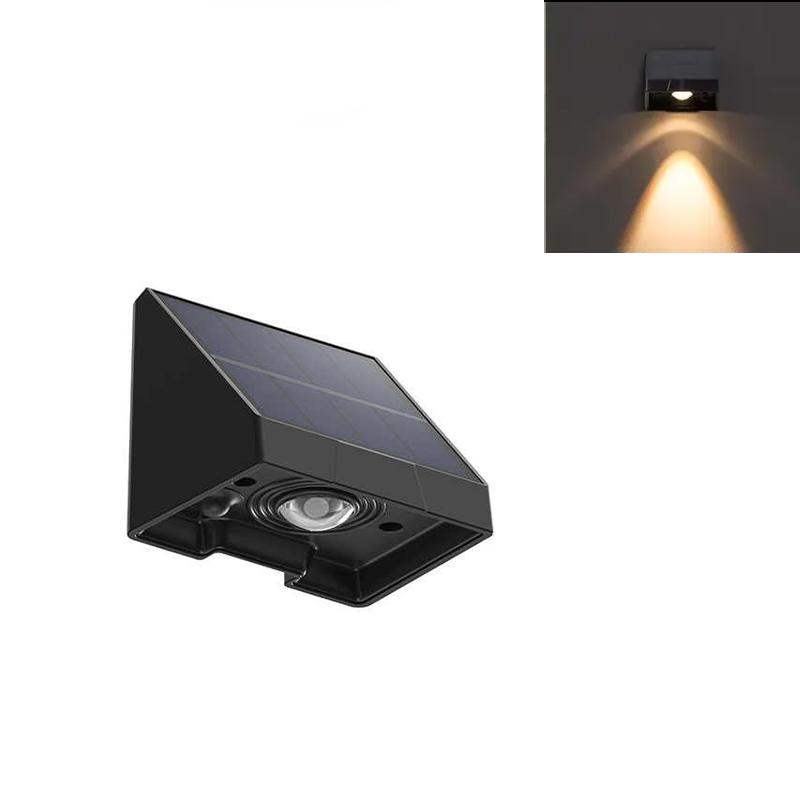 НОВЫЙ солнечный настенный светильник наружное освещение IP54 водонепроницаемая светодиодная лампа автоматическое освещение ночью для сада, двора или балкона