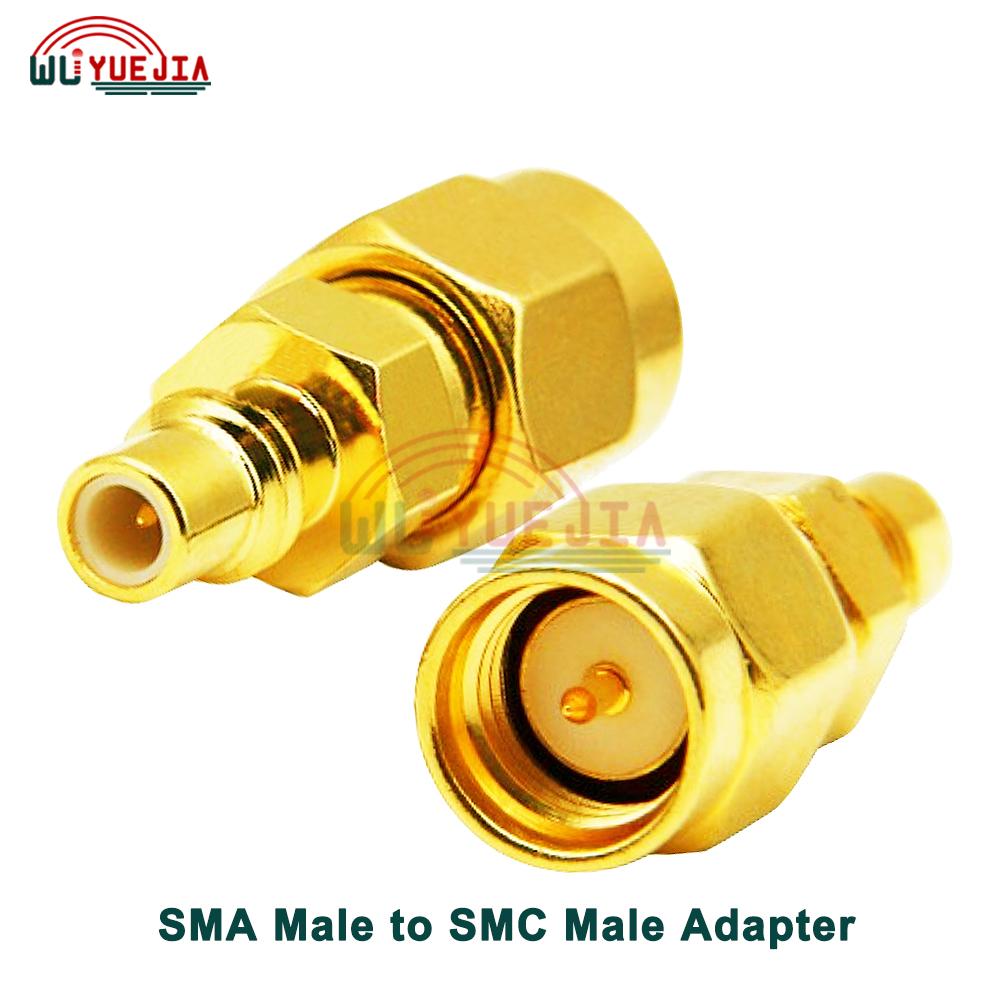 2 шт./лот RF-адаптер SMA на SMB/SMC/MCX/MMCX Штекер или Гнездо Прямой 50 Ом RF Коаксиальный Разъем Позолоченная Латунь