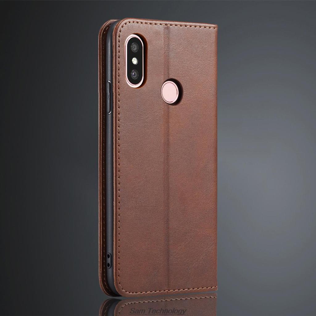 Магнитный притяжение кожаный чехол для Xiaomi Mi A2 lite / Redmi 6 Pro 5.84" кобура флип чехол кошелек сумки Fundas Coque