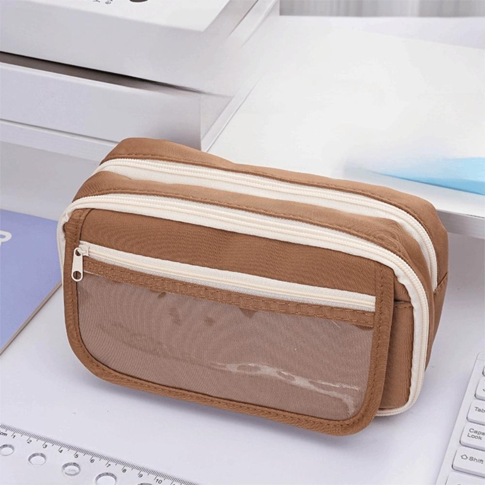 Пенал большого объема Однотонный пенал Модный пенал для карандашей Back To School