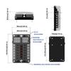 Fuse Box Holder 12V 32V Plastic Cover Fuse Box M5 Stud With LED Indicator Light 6 Ways 12 Ways Blade For Auto Car Boat Marine Fuse Holders1